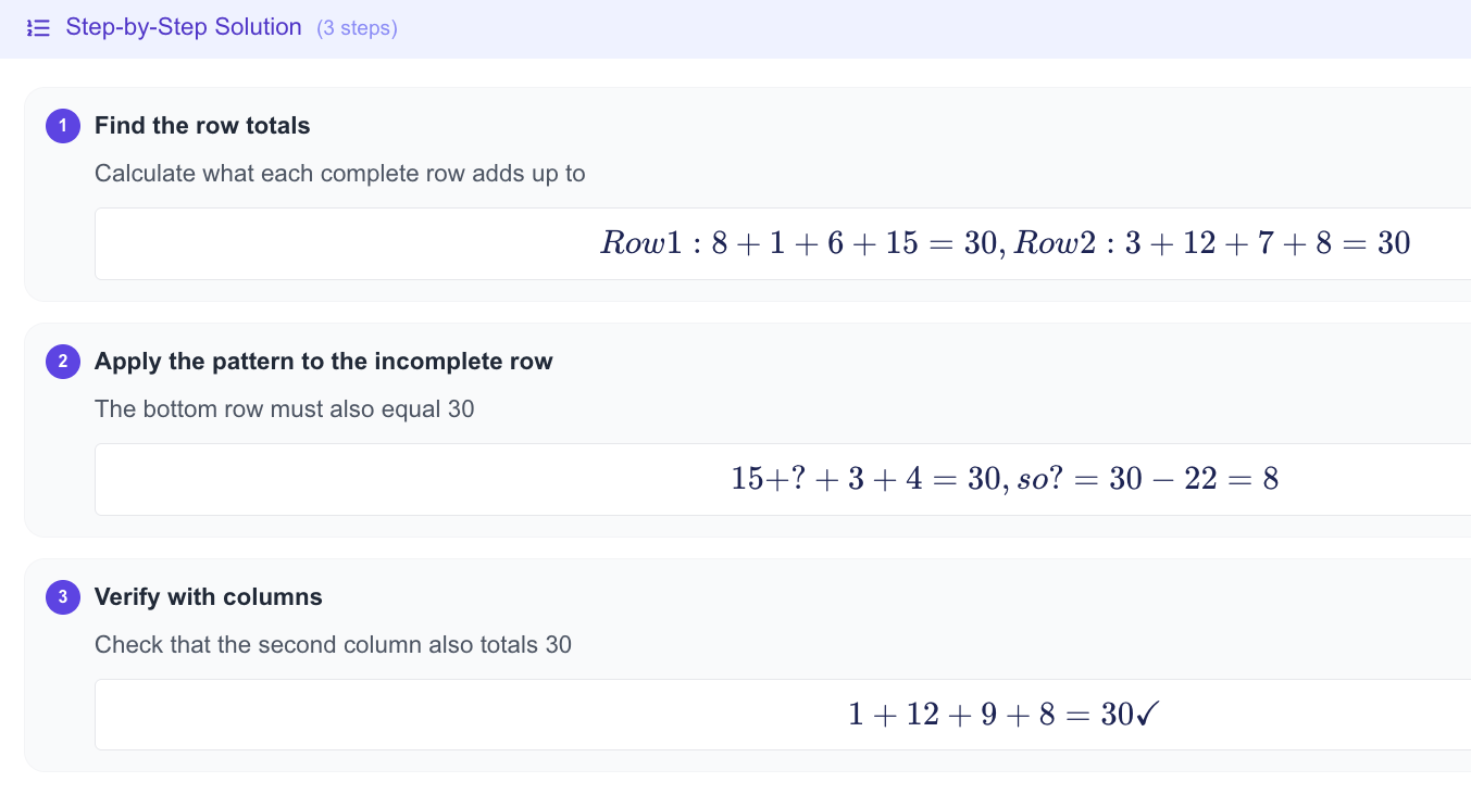 Detailed question explanation